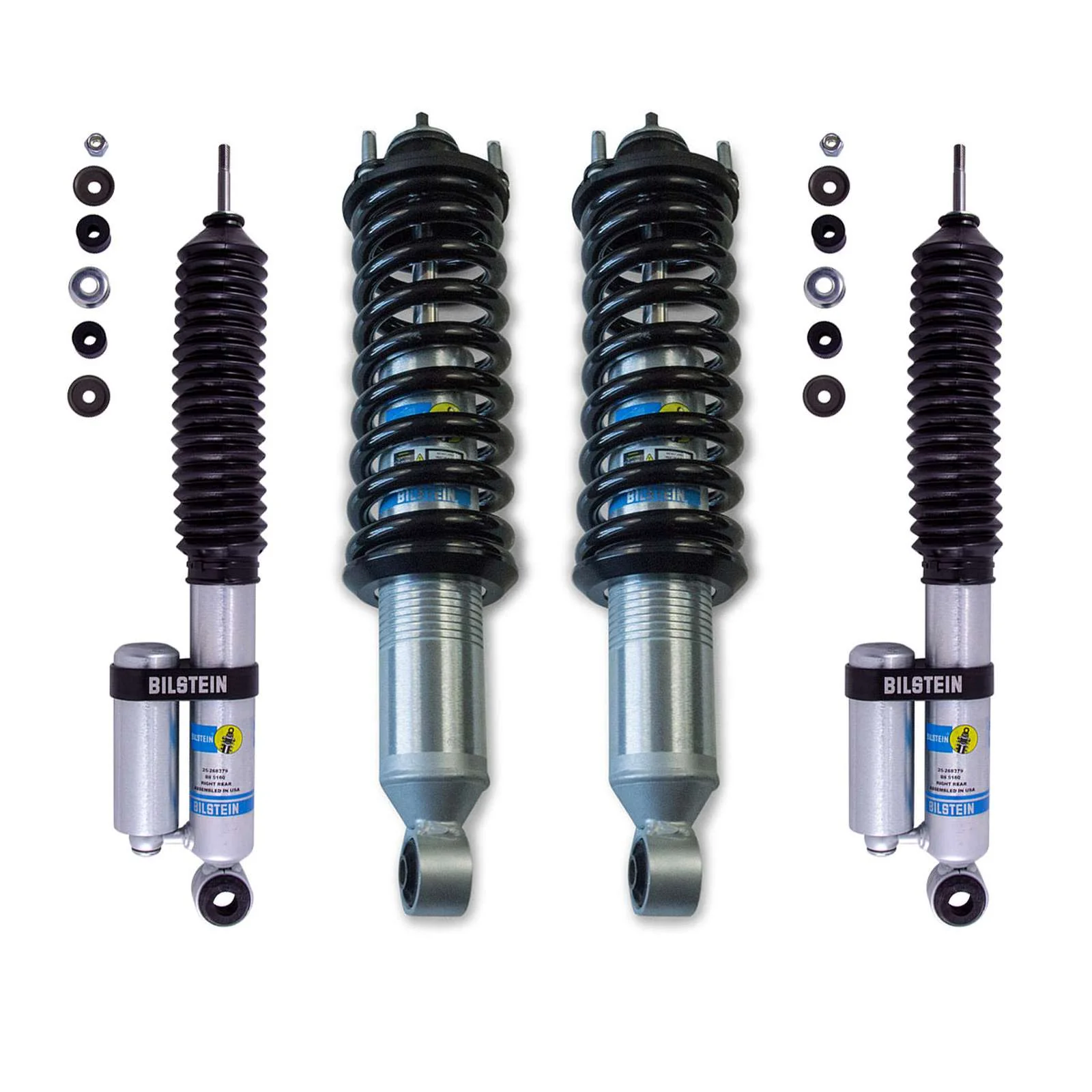 Bilstein 6112 Strut & Spring Assembled + Rear 5160 Reservoir Shocks Set for 1996-2002 Toyota 4Runner 4WD - Image 6
