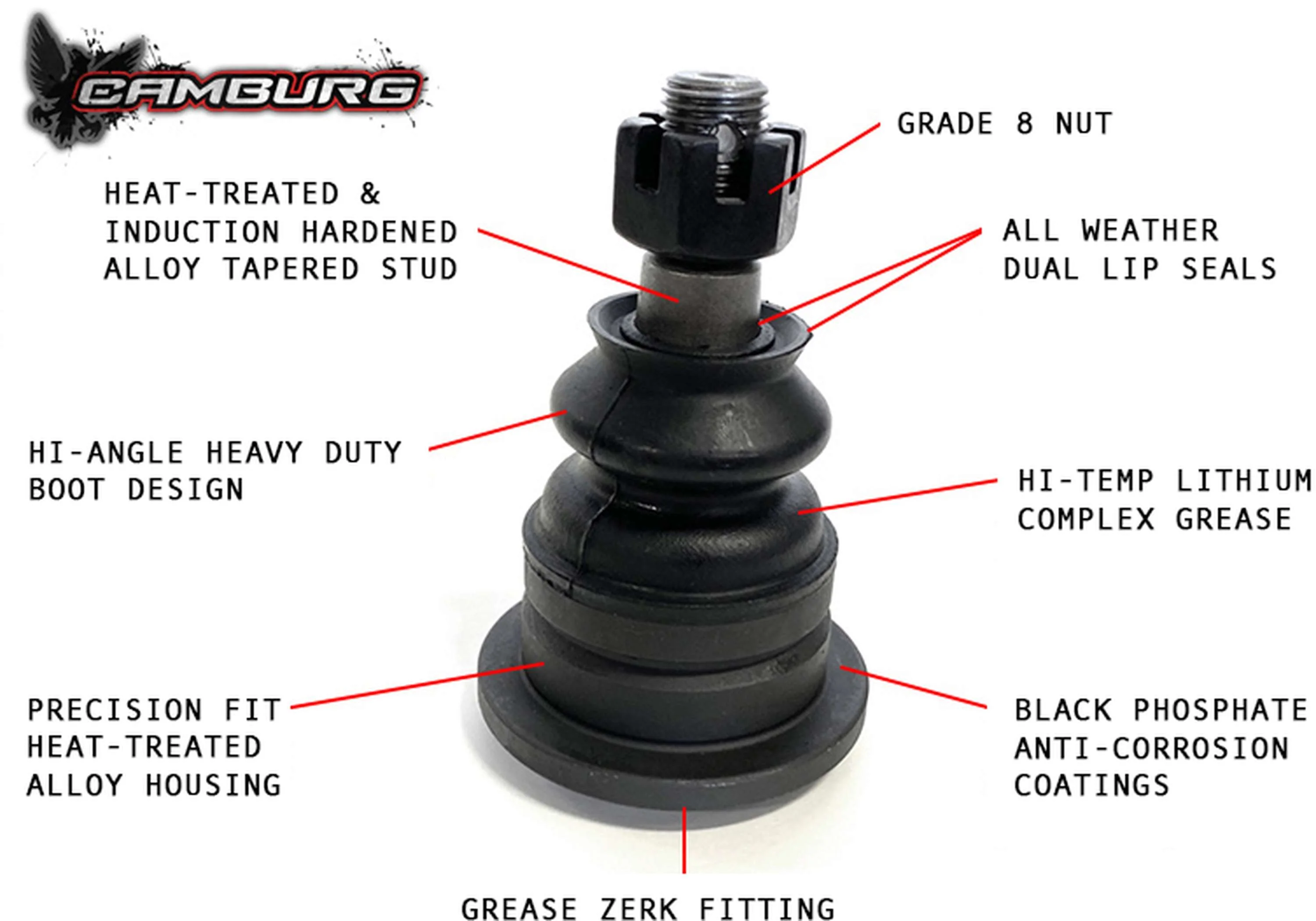 Camburg Toyota Tundra 2wd/4wd '07-21 Performance X-Joint Upper Arms - Image 5